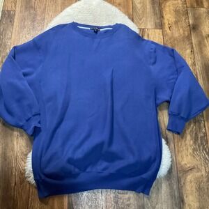 Sport Tek Crew Sweatshirt Mens Size 3XL‎ Cotton Blend Purple Blue Color